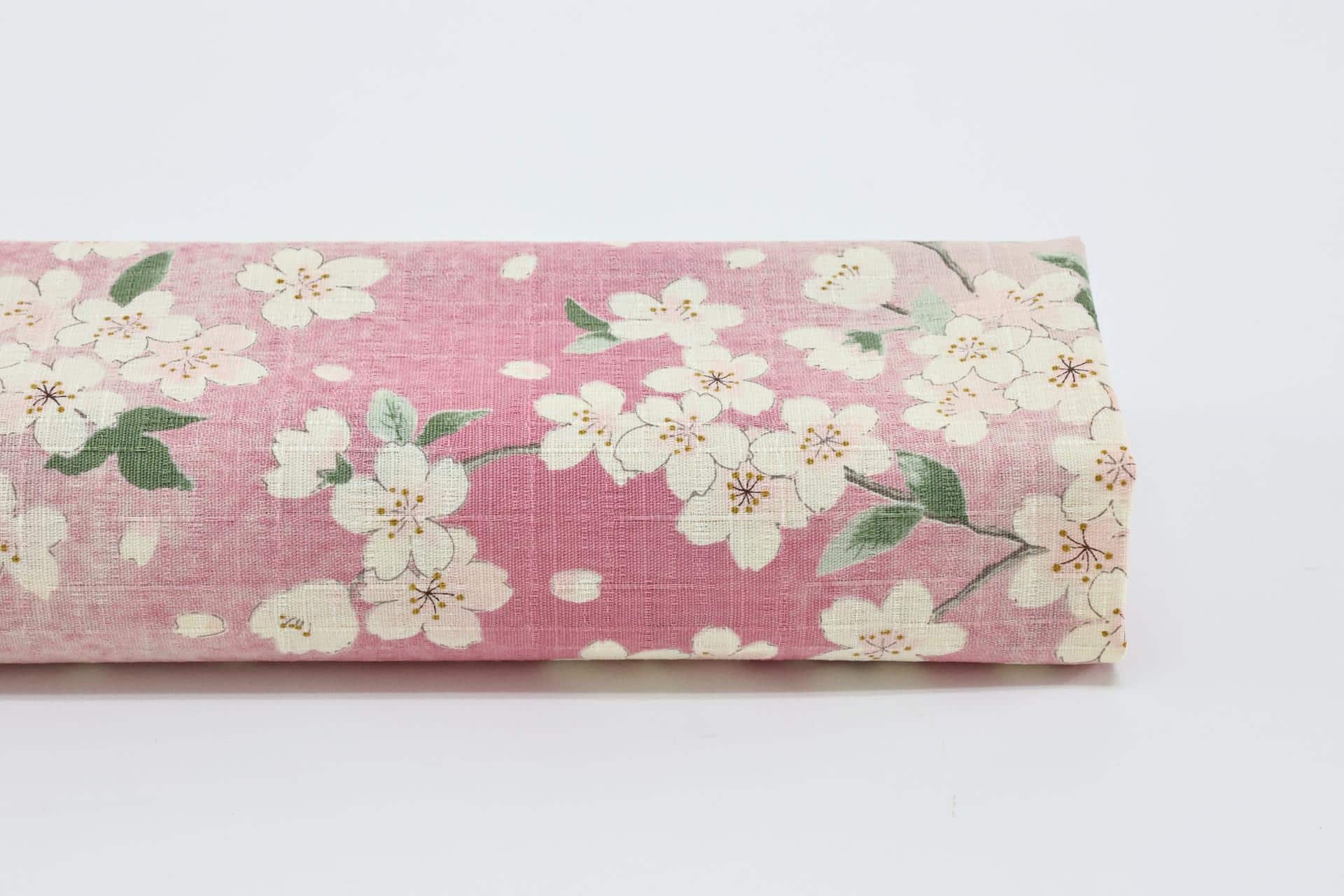 Japanese dobby Sakura fabric with pink gradient