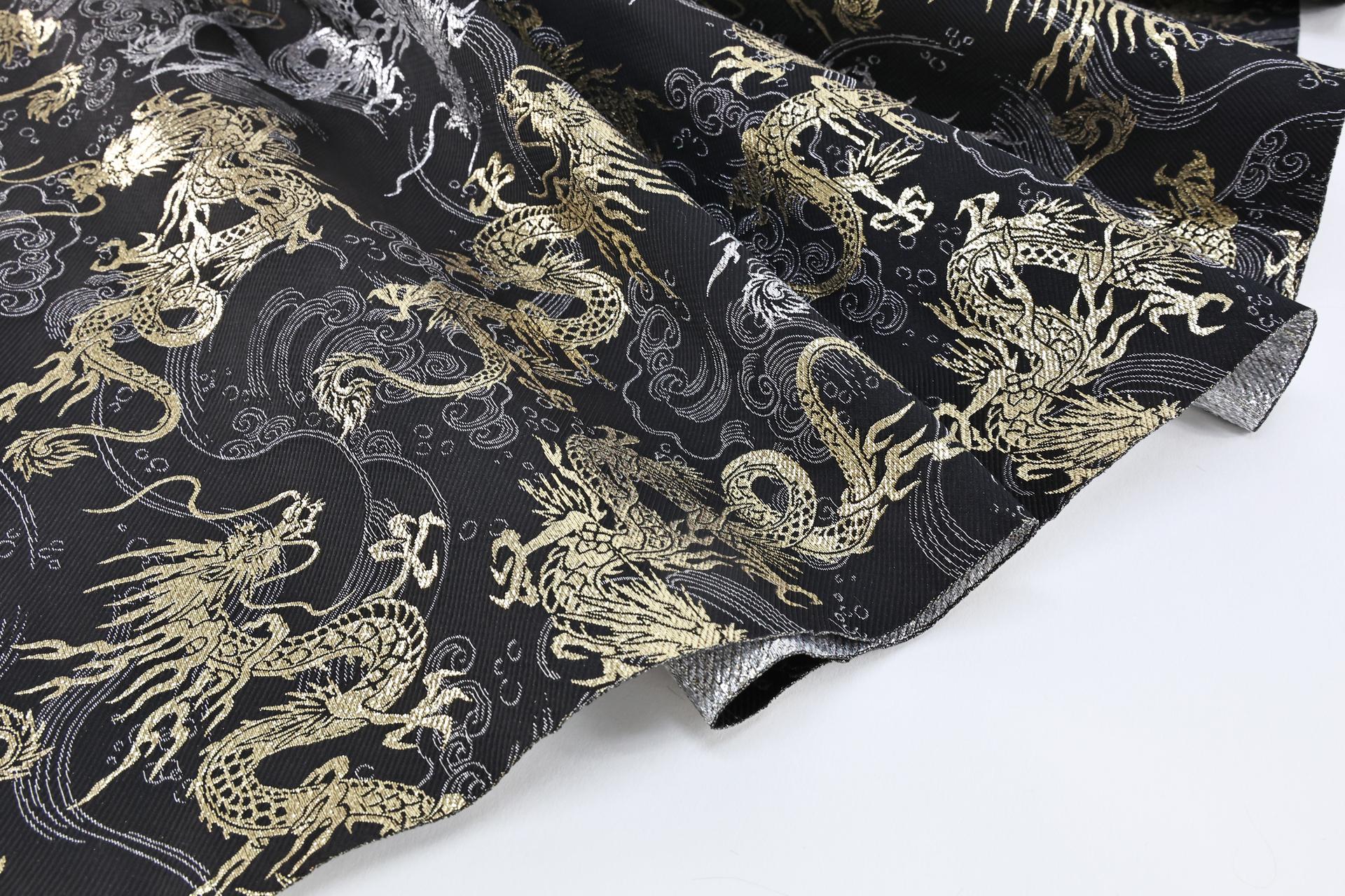 Brocart jacquard Japonais dragons