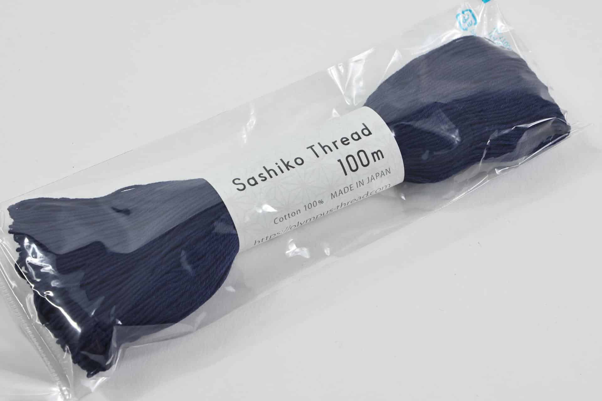 Japanese Sashiko embroidery thread 100m navy blue No.103