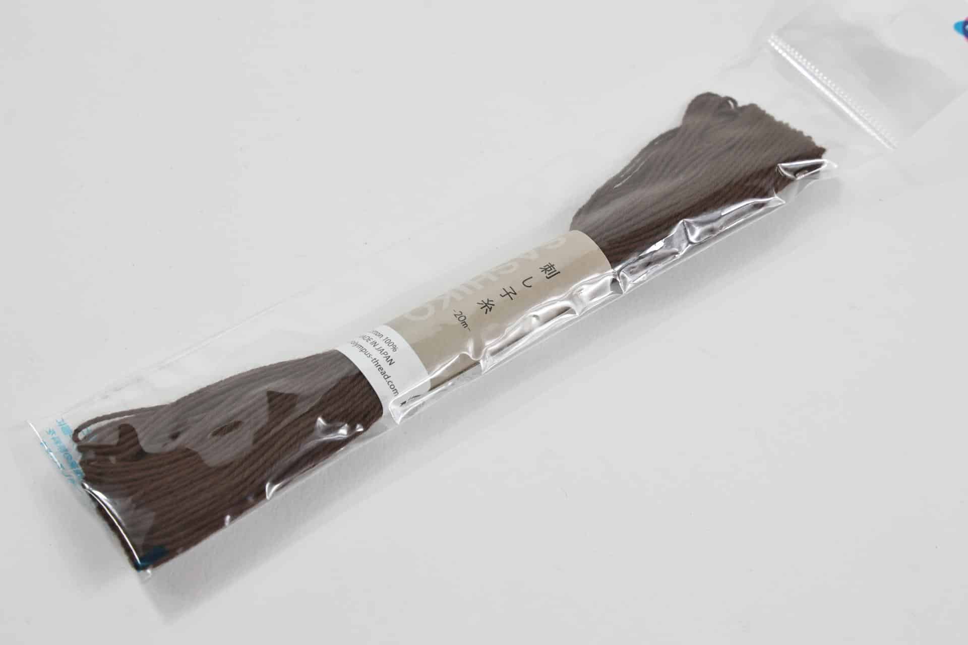 Japanese Sashiko embroidery thread 20m brown No.39