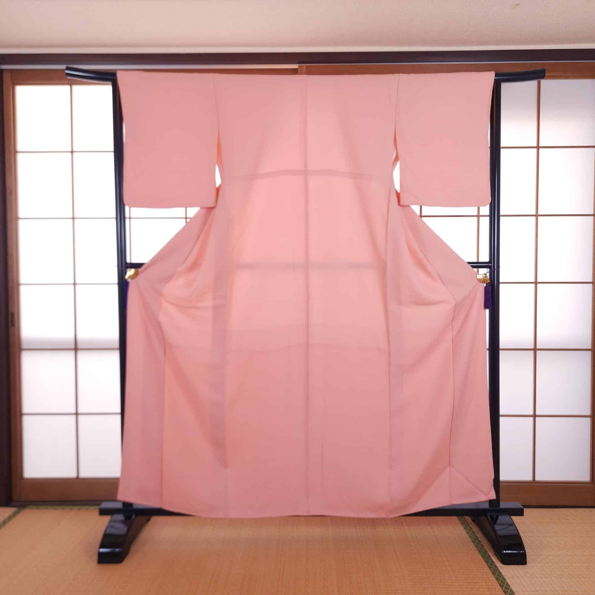 Kimono Iromuji rose poudré