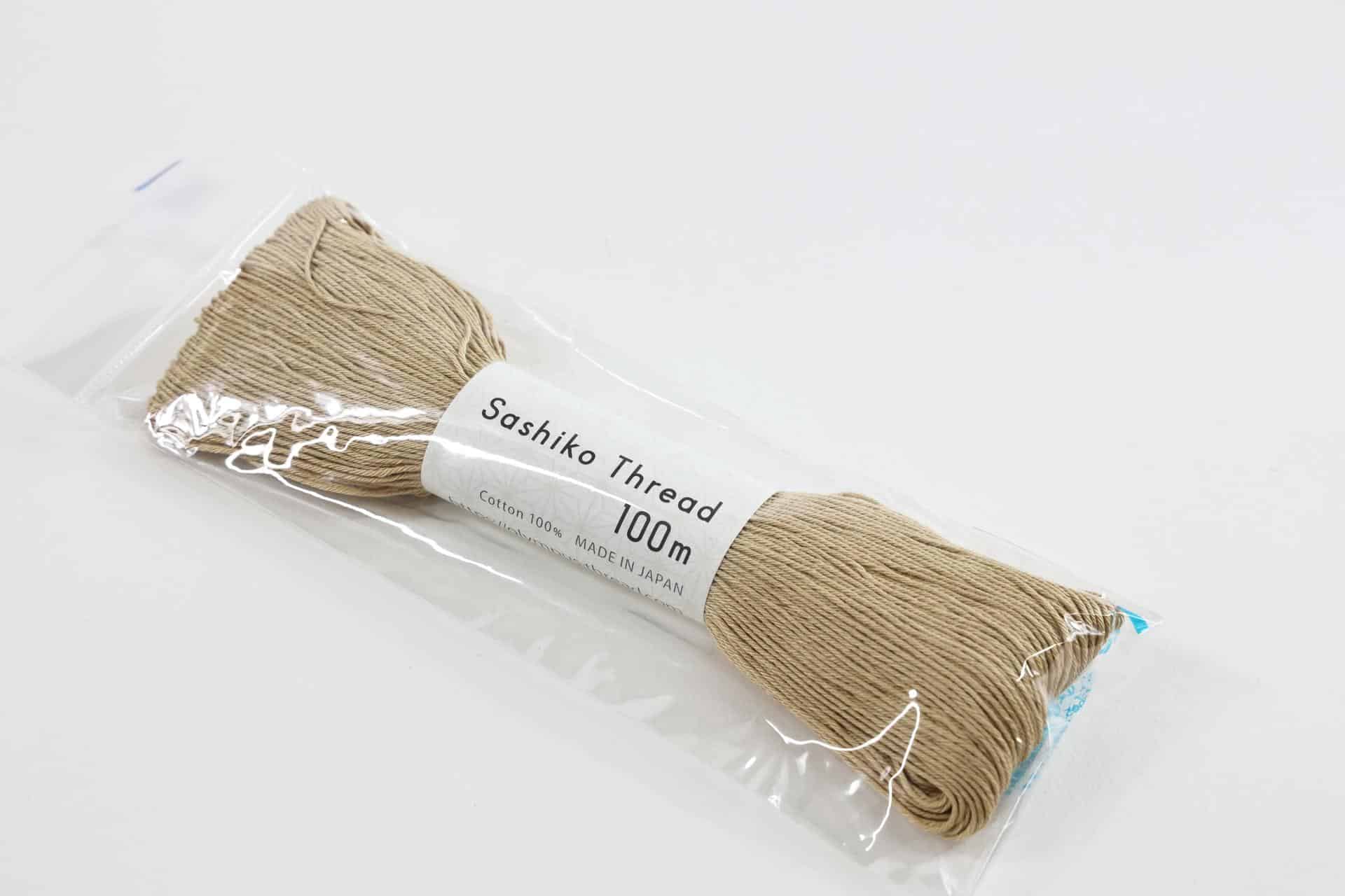 Fil Sashiko broderie japonaise 100m beige N133
