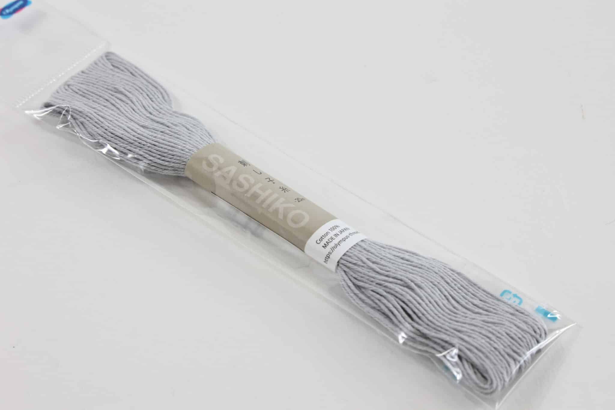 Fil Sashiko broderie Japonaise 20m gris N28