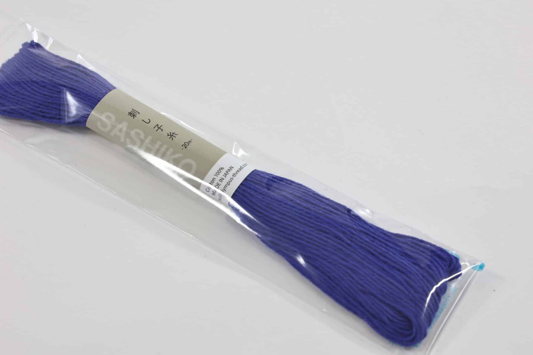 Fil Sashiko broderie Japonaise 20m bleu royal N23