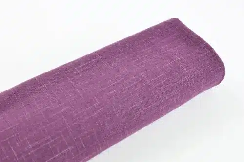 Tissu Japonais uni coton flammé violet prune - plan rouleau
