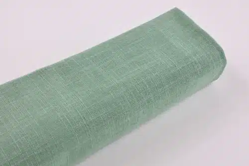 Tissu Japonais uni coton flammé vert sauge - plan rouleau