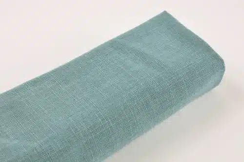 Tissu Japonais uni coton flammé bleu fumé - plan rouleau